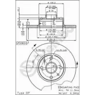 Тормозной диск BRECO YEG ACG ZBNDJ2 BS 7158 2360824
