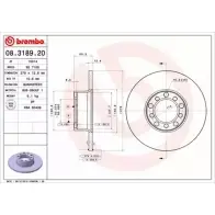 Тормозной диск BRECO 2360834 BS 7188 4MMLJX7 8KKW0 A1