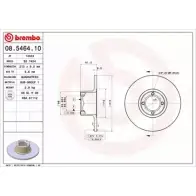 Тормозной диск BRECO BS 7424 2361001 DFAA0 D 5XAP