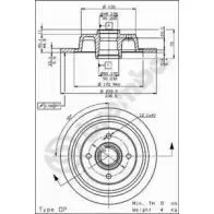Тормозной диск BRECO N4DQN2 PI KHUU8 2361028 BS 7455