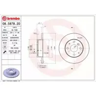 Тормозной диск BRECO 8 1LFP BS 7495 4MI58 2361063