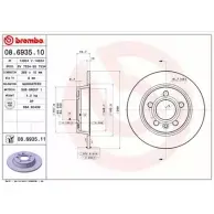 Тормозной диск BRECO 2361097 EUEDK BS 7534 Z DQANR