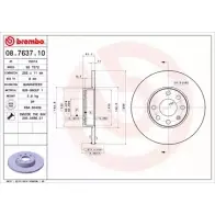 Тормозной диск BRECO 91 KLVJ5 M6P5WP 2361133 BS 7572