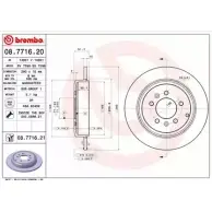 Тормозной диск BRECO 2361157 D9G82SR 1ON7 0C BS 7598