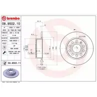 Тормозной диск BRECO BS 7660 KR5Z BGK A82RVL6 2361216