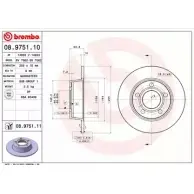 Тормозной диск BRECO WXU2Z BS 7662 R N9QA 2361218