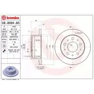 Тормозной диск BRECO BS 7712 2361258 Y H86WOP 53A2KW9