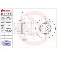 Тормозной диск BRECO GP3NGT4 Y8S F2I BS 7744 Opel Corsa (D) 4 2006 – 2014