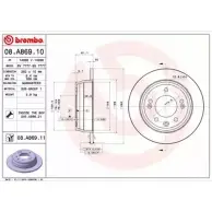 Тормозной диск BRECO Kia ProCeed (ED) 1 Хэтчбек 1.4 CVVT 90 л.с. 2010 – 2012 YXH 3PJ BS 7777 8RDU6P5