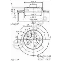 Тормозной диск BRECO TEQ 5U 2361370 VBJKT BS 7886