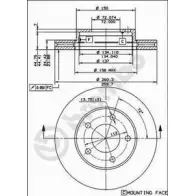 Тормозной диск BRECO 2361384 2O9 G37 BS 7908 LAVKCO