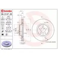 Тормозной диск BRECO 6 QPZP 2361464 BS 8021 V1YNDW7