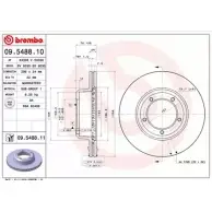 Тормозной диск BRECO NC 2IN4 2361474 BS 8035 8U23PHK