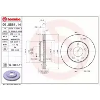 Тормозной диск BRECO 2361490 BS 8059 2G5MF5 UISAX HL