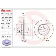 Тормозной диск BRECO 4W6RLKA 2361545 BS 8125 GRES OQI