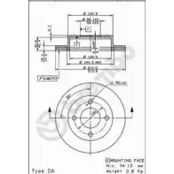 Тормозной диск BRECO 7HPHN8 2361573 BS 8159 M40O J