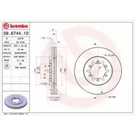 Тормозной диск BRECO 6HKF0BT BS 8196 W7K 4S 2361607
