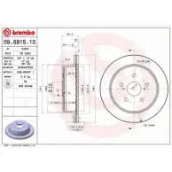Тормозной диск BRECO 7MX8N YMK 4O 2361668 BS 8262
