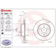 Тормозной диск BRECO AI6 1UNF JPIO1D 2361676 BS 8272