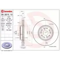 Тормозной диск BRECO BS 8398 RZ9O8 2361768 NUPZ7K M