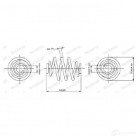 Пружина подвески MONROE 5412096105357 BX PK9 SP0536 Opel Corsa (B) 2 Хэтчбек 1.6 i 16V (F08) 100 л.с. 1997 – 2000