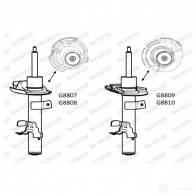 Амортизатор MONROE LH0PH RL G8808 Ford Kuga 2 (CBS, C512, DM2) Кроссовер 2.0 TDCi 4x4 163 л.с. 2013 – 2024