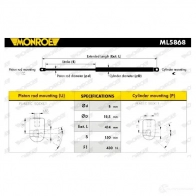 Амортизатор багажника MONROE 498223 5412096439971 ML5868 T 9F8Q - Изображение 7