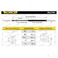 Амортизатор багажника MONROE 5412096342660 497557 ML5196 6G50HX K - Изображение 7