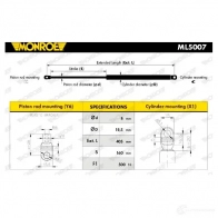 Амортизатор багажника MONROE 497374 ML5007 5412096340772 2A X1D2 - Изображение 1