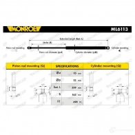 Амортизатор багажника MONROE 498407 ML6113 5412096457920 1 U3FON1 - Изображение 7