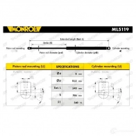 Амортизатор багажника MONROE FTT DDM ML5119 5412096341892 497480 - Изображение 7