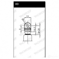 Амортизатор багажника MONROE OLO X6 ML5594 5412096346644 497954 - Изображение 2