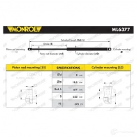 Амортизатор багажника MONROE ML6377 5412096739859 RR1 5C5M 1424469814