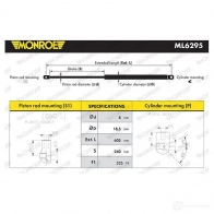 Амортизатор багажника MONROE 5412096550553 ML6295 1208332201 8 OPCF