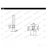 Амортизатор багажника MONROE 1PJ XSBR 5412096346613 ML5591 497951 - Изображение 2