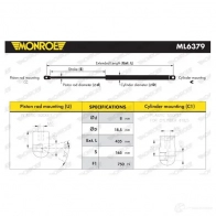 Амортизатор багажника MONROE ML6379 5412096739873 WOD 4XWU 1424469816 - Изображение 2
