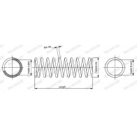 Пружина подвески MONROE SP2717 5412096156793 2 CKS7T Mitsubishi Carisma 1 (DA) 1995 – 2004