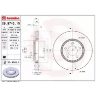 Тормозной диск BRECO BS 8583 E2 A4KU 2361938 6S6LH