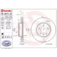 Тормозной диск BRECO I1W 2VP VOJWZ75 2361960 BS 8605