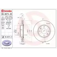 Тормозной диск BRECO BS 8625 7LIS3UD E4SC GF Hyundai Elantra (XD) 3 Хэтчбек 1.8 107 л.с. 2000 – 2003