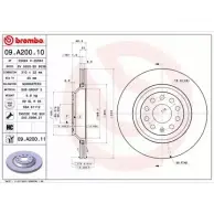 Тормозной диск BRECO Volkswagen Passat CC (357) 1 2008 – 2011 26R0 X 3H65R BS 8638