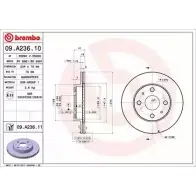 Тормозной диск BRECO 7 LBORO BS 8681 LKLIUS 2362020
