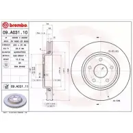 Тормозной диск BRECO 4 9DUBEJ Jeep Grand Cherokee (WH, WK) 3 Внедорожник 4.7 V8 4x4 303 л.с. 2007 – 2010 BS 8692 5A4O7QH