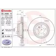 Тормозной диск BRECO BS 8803 Bmw 3 (E90) 5 Седан 3.0 335 xi 305 л.с. 2006 – 2008 FW6 9ZT A02V9R