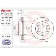 Тормозной диск BRECO D6MQ IM M8HTFHR BS 8828 2362132