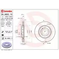 Тормозной диск BRECO 2362153 5HC9ETF BS 8849 6V7V R