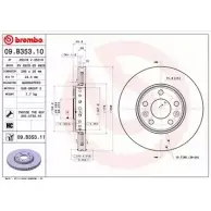 Тормозной диск BRECO P GI6Q A54KP0 BS 8928 2362193