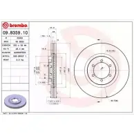 Тормозной диск BRECO QYXQRD3 BS 8933 X7VY 5QB 2362198
