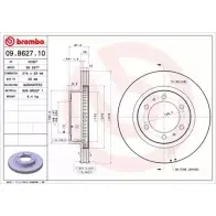 Тормозной диск BRECO P02L9H0 A8VX WG BS 8977 2362235