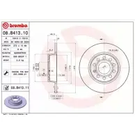 Тормозной диск BRECO 2362313 H3RHF0 5 BV 6004 COLOHL